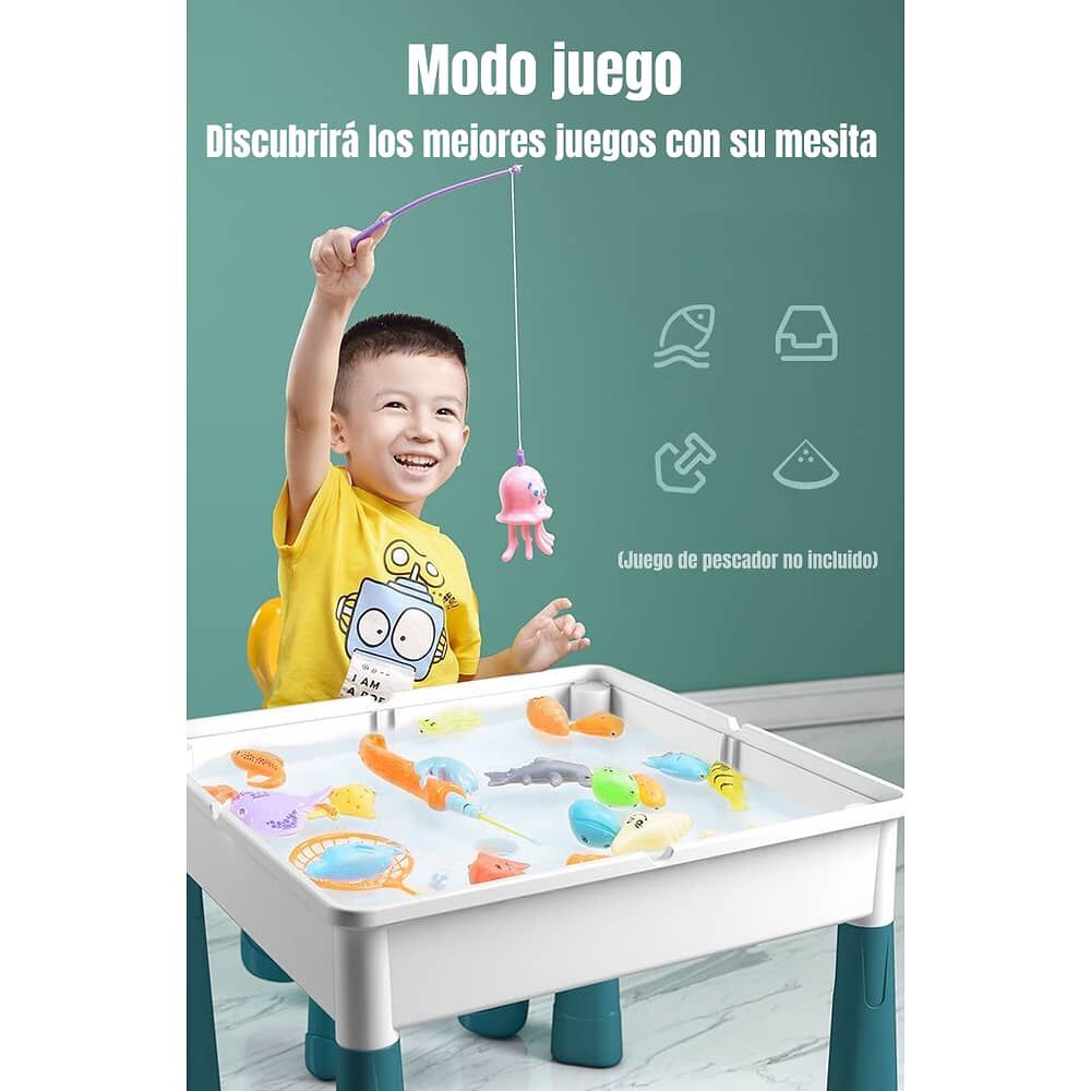 Mesa De Bloques 209 Piezas Y 1 Silla By Lubabycas image number 4.0