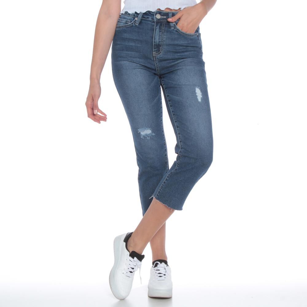Jeans Tiro Alto Skinny Crop Mujer Wados image number 0.0