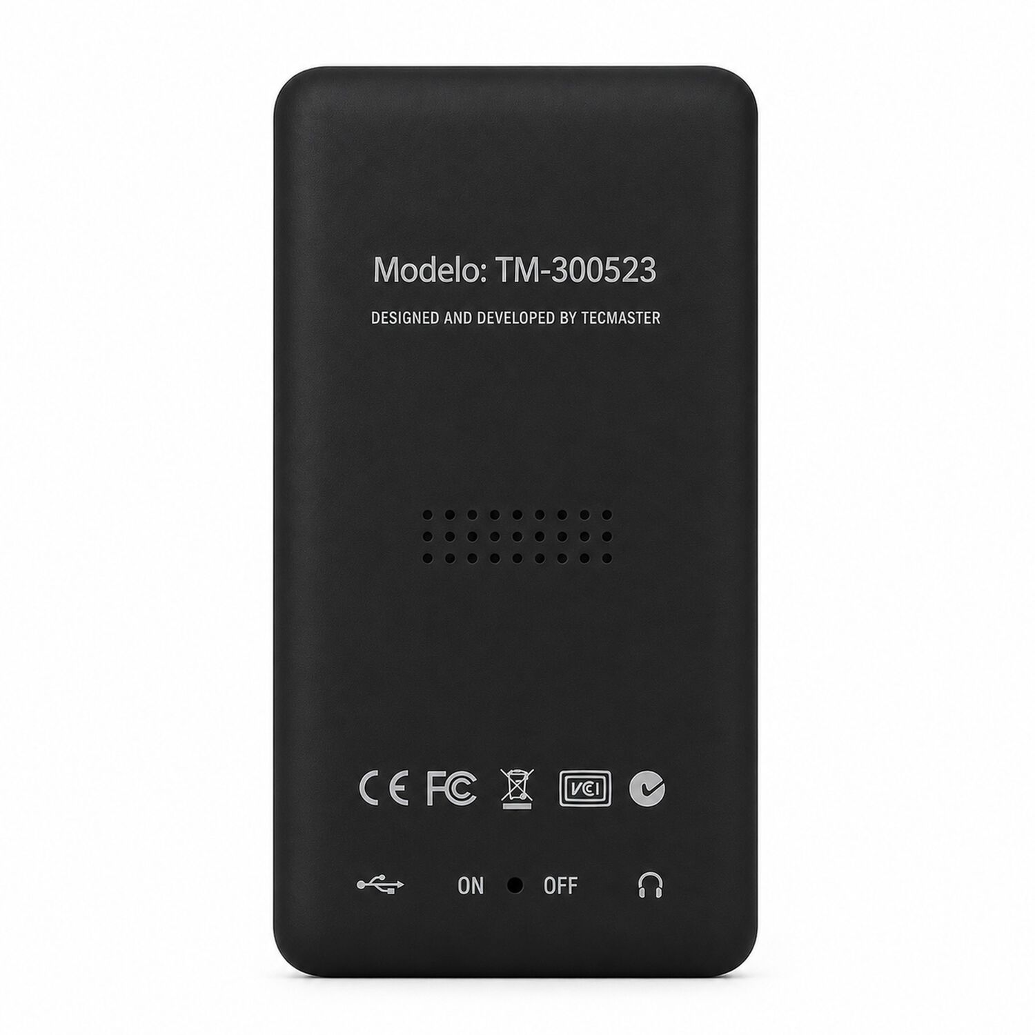 Reproductor Mp3 16gb Bluetooth 5.0 Tecmaster Tm-300523 Negro image number 4.0