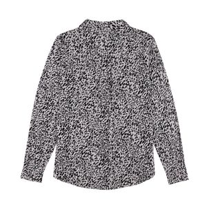 Blusa Básica Media Tapeta Manga Larga Cuello V Mujer Kimera