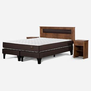 Cama Europea Rosen Ergo T / 2 Plazas / Base Dividida + Set De Maderas Ferrara