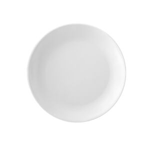 Set De 6 Platos Melamina Redondo Sin Borde Blanca 25 Cm L&iacute;nea Cl&aacute;sica