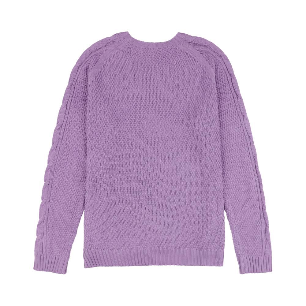 Sweater Trenzado Manga Larga Cuello Redondo Mujer Freedom image number 1.0