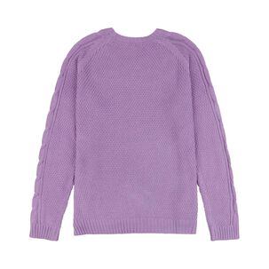 Sweater Trenzado Manga Larga Cuello Redondo Mujer Freedom