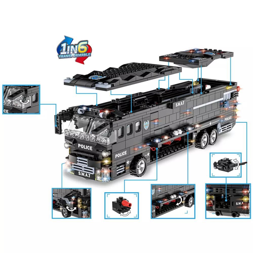 Armable Bus De Combate Swat Woma image number 1.0
