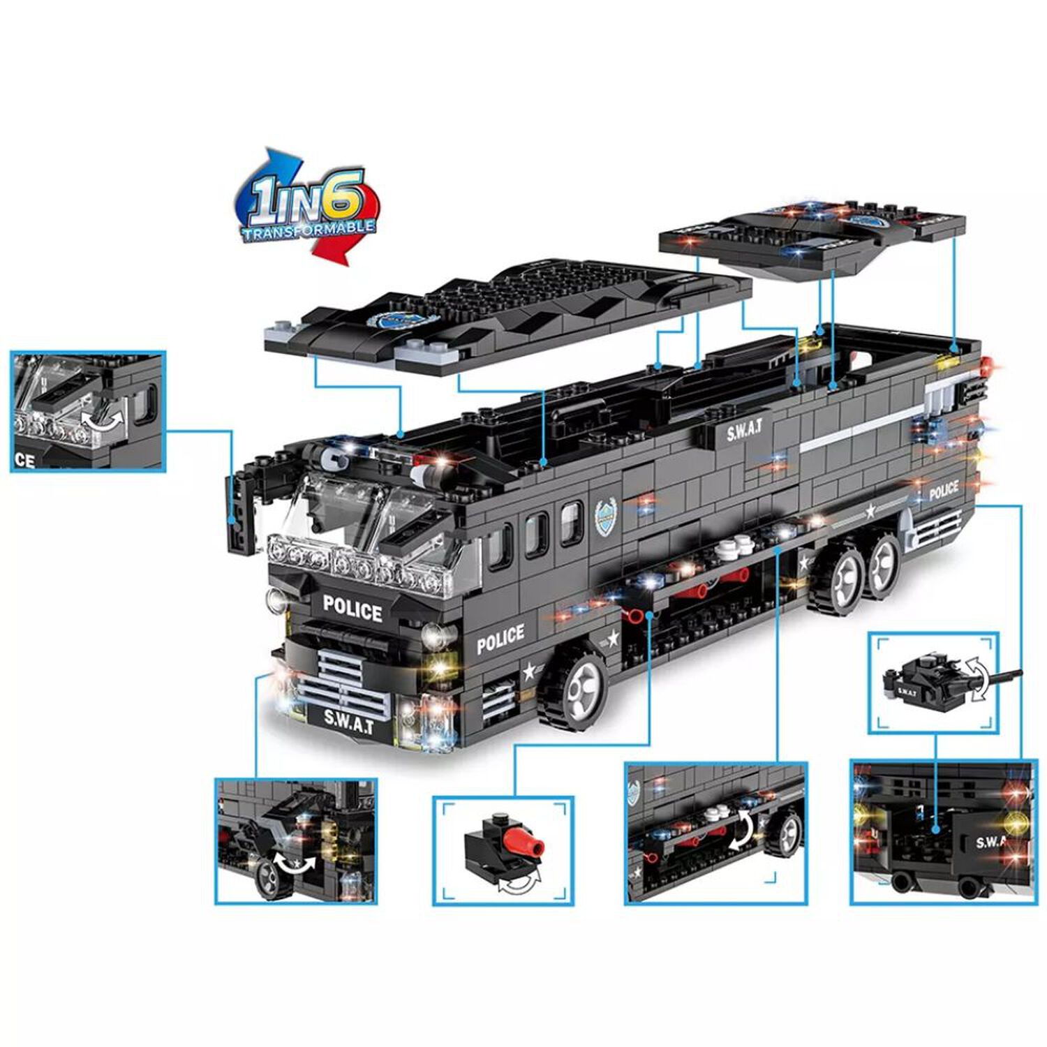 Armable Bus De Combate Swat Woma image number 1.0