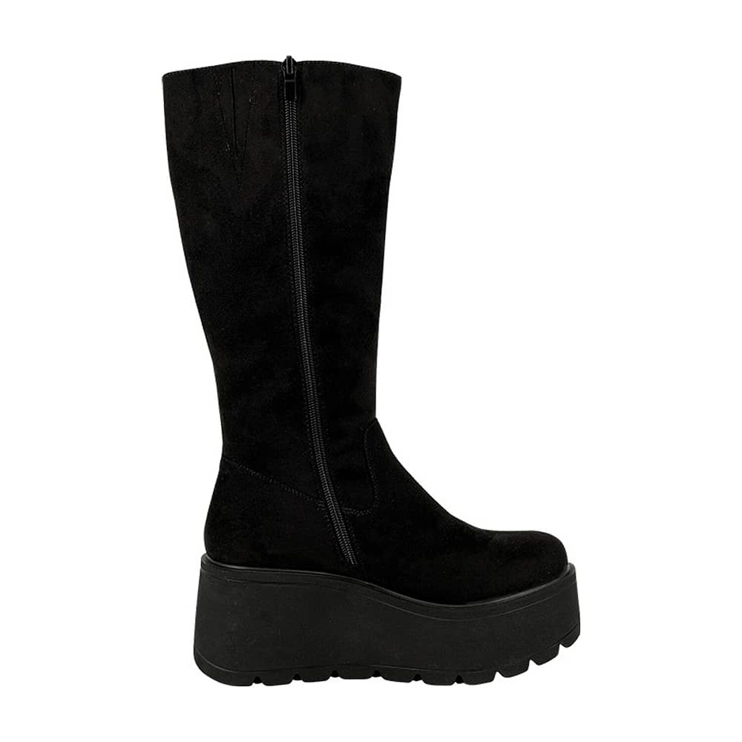 Bota Larga Con Plataforma Lek Negro Alquimia image number 3.0