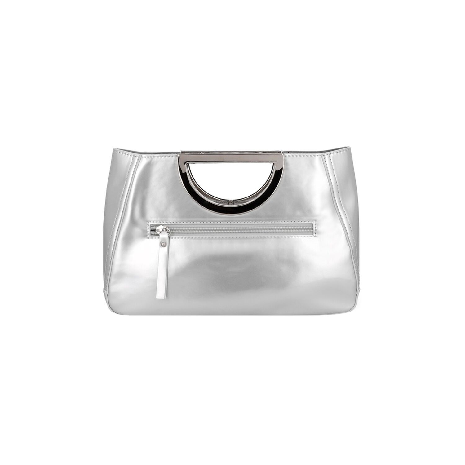 Cartera De Fiesta Secret Fete Sc7 Mediana Plateada image number 2.0