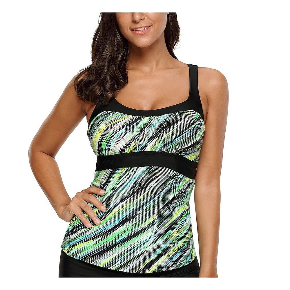 Traje De Ba&ntilde;o Top Tankini S&oacute;lo Parte De Arriba Gloriahoon -s image number 2.0