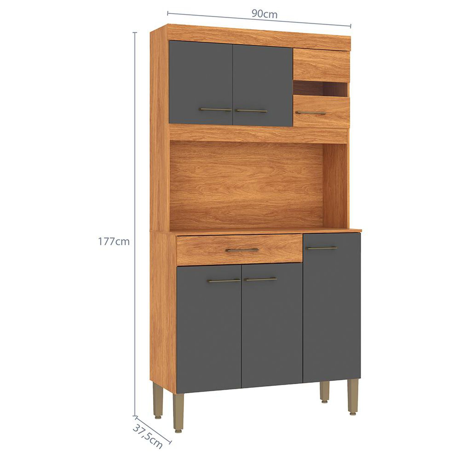 Mueble De Cocina Vekkahome Carla / 6 Puertas / 1 Caj&oacute;n image number 1.0