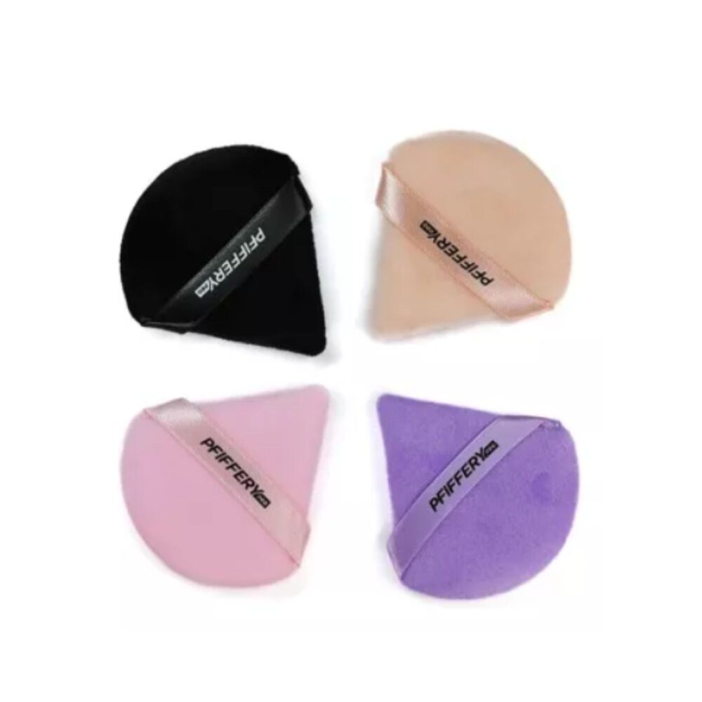 Set De 4 Esponjas Profesionales Aplicadoras De Maquillaje Tipo Borla image number 2.0