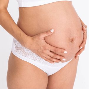 Bikini Algod&oacute;n Con Encaje Blanco 2rios