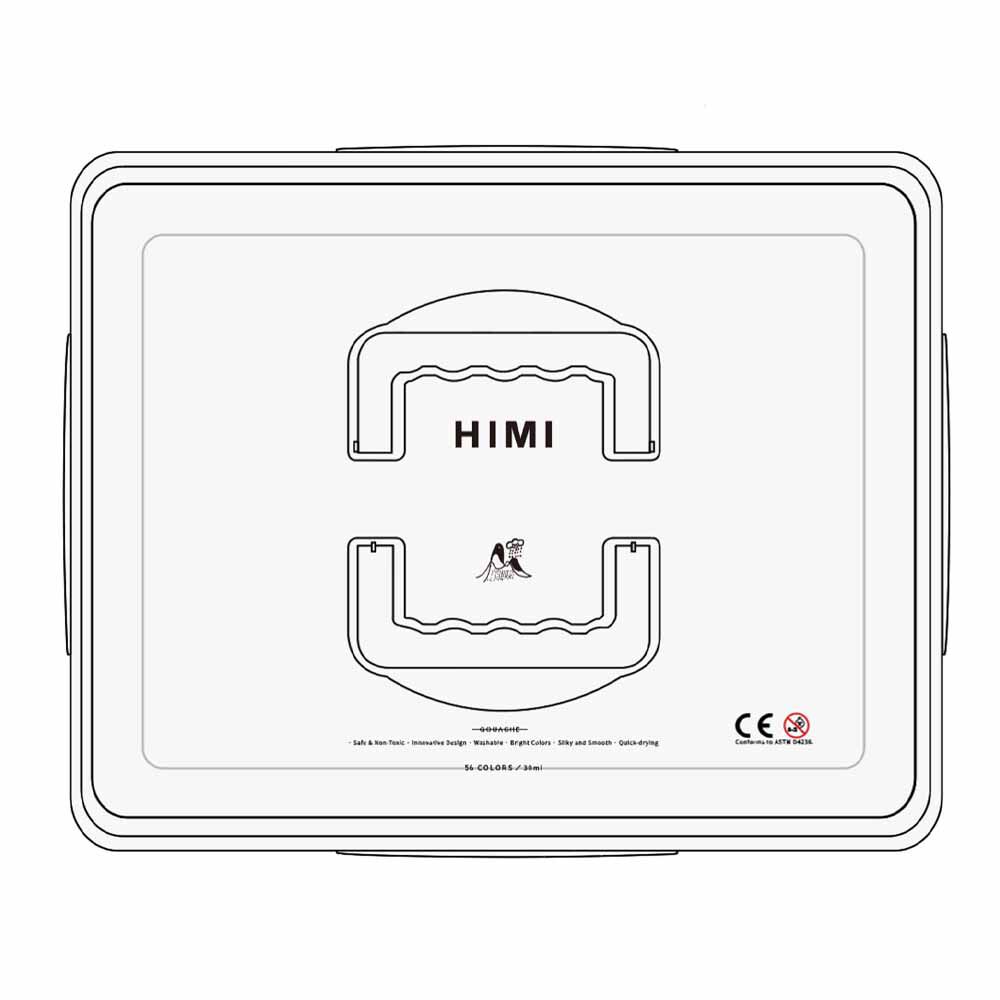 Set Himi Gouache 56 Colores / 30gr (estuche Blanco) image number 1.0