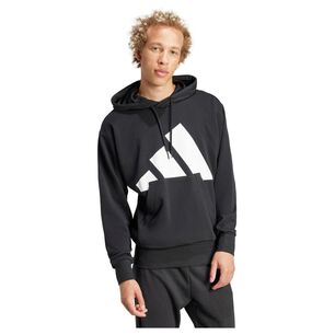 Buzo Con Capucha Adidas Essentials Logo Grande Felpa Francesa