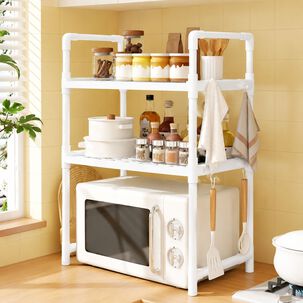 Rack Pl&aacute;stico Organizador Resistente Multiusos 3 Niveles