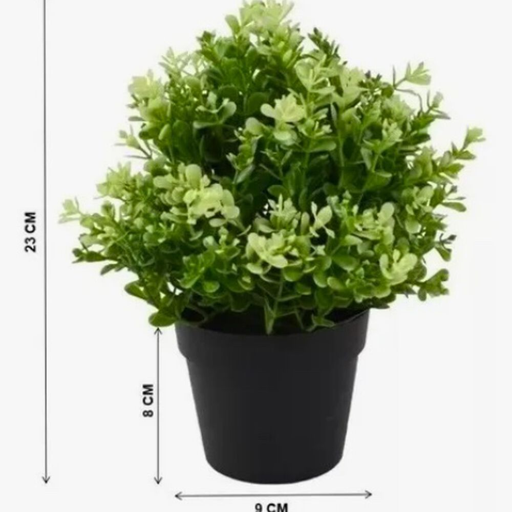Planta Mil&aacute;n Artificial Macetero Decoraci&oacute;n Hogar 23cm image number 2.0