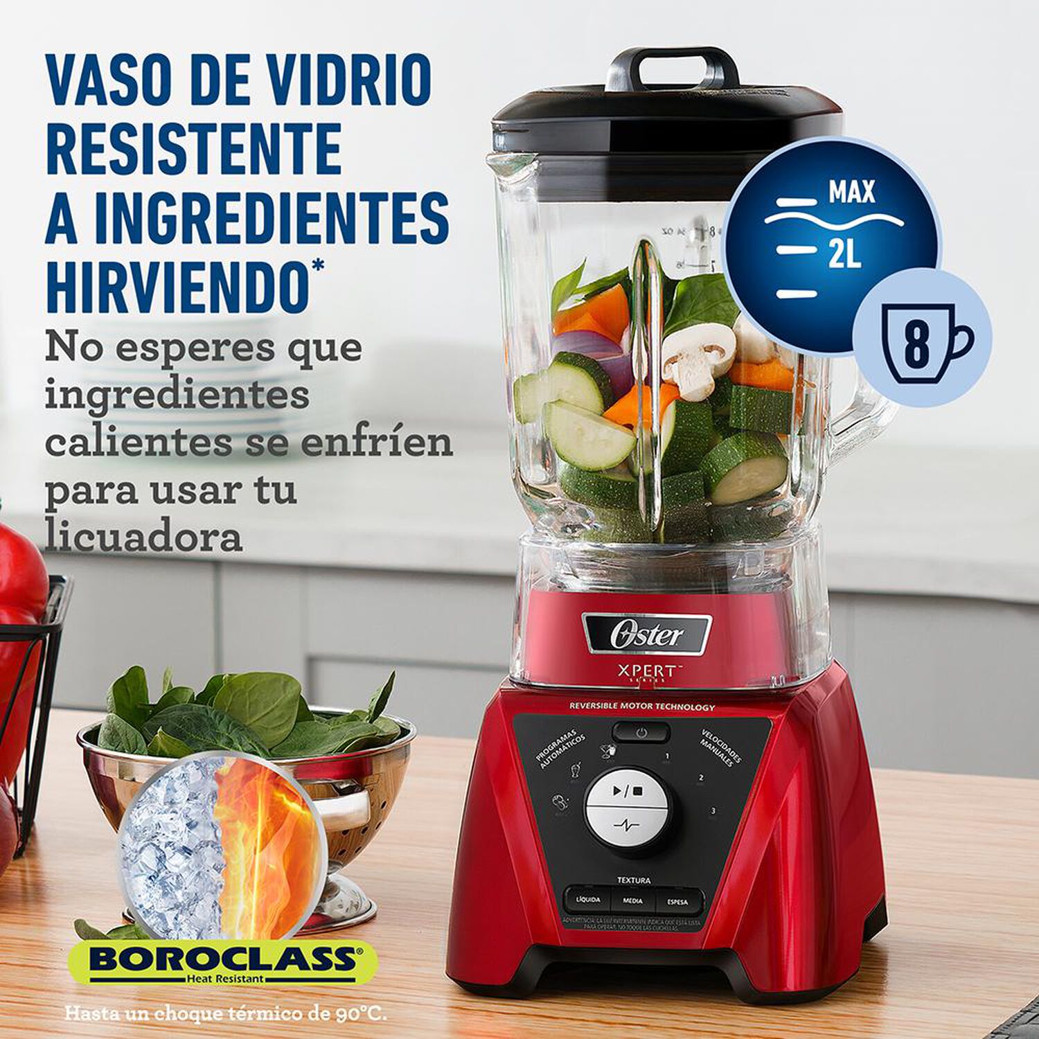 Licuadora Oster BLST3B-RPG-052 / 2 Litros / 1100W image number 4.0