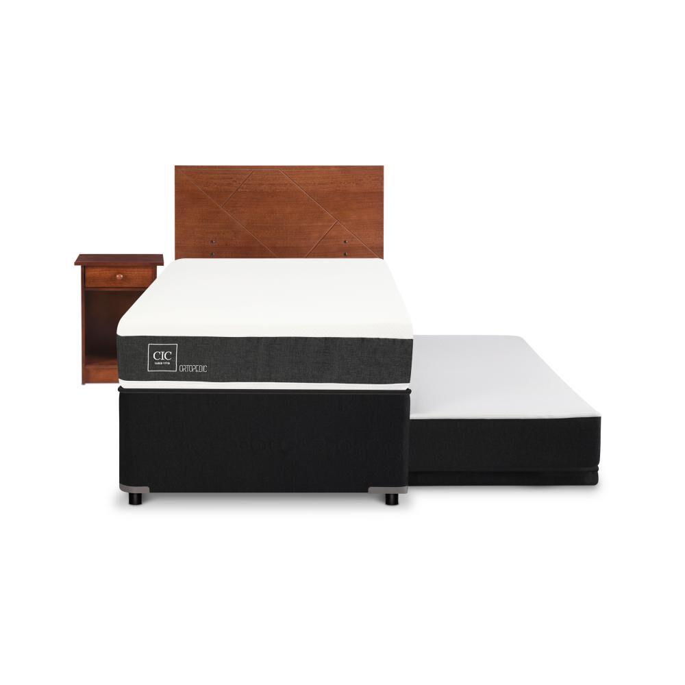 Divan Cic Ortopedic / 1.5 Plazas + Set De Maderas image number 0.0