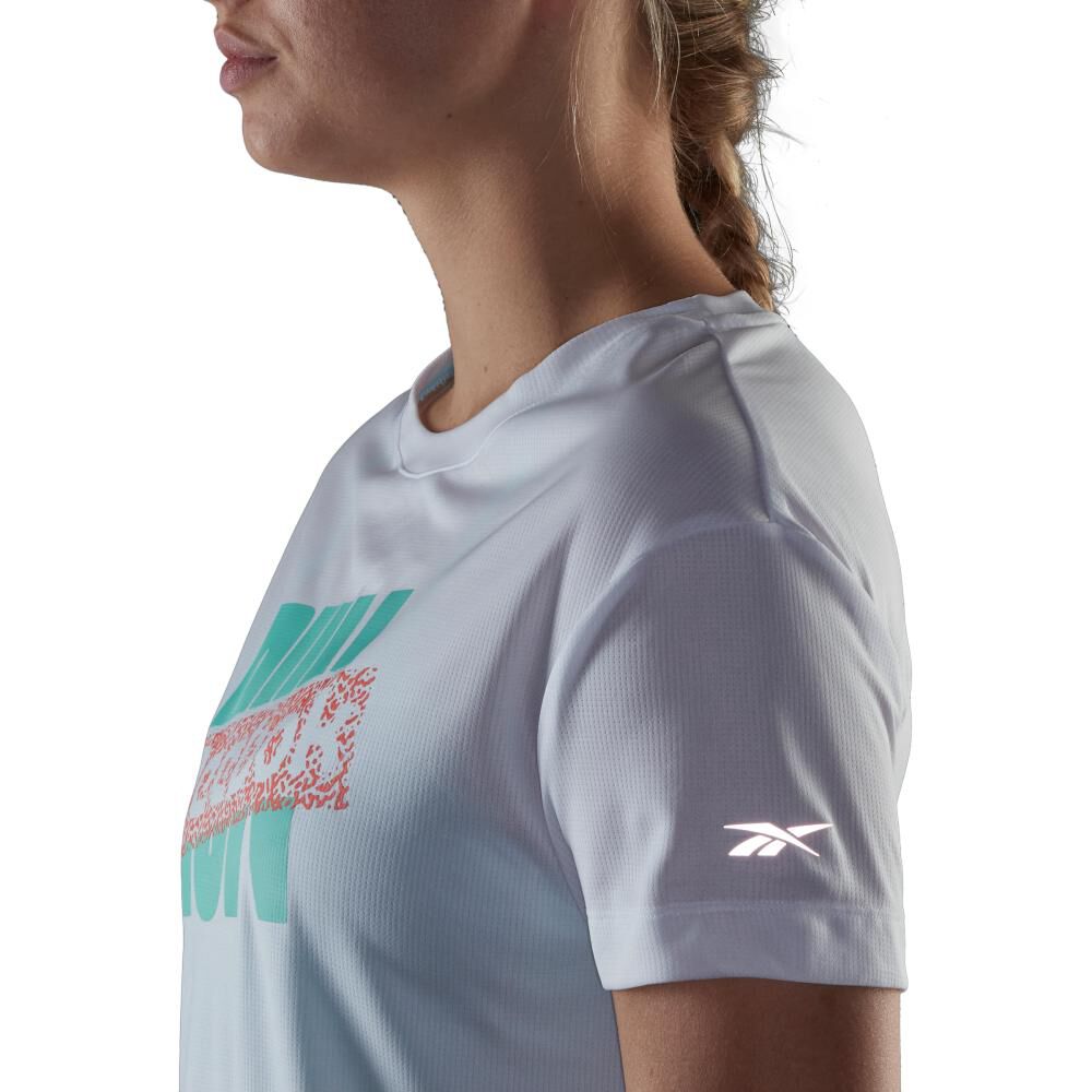 Polera Deportiva Manga Corta Mujer Run Reebok image number 4.0