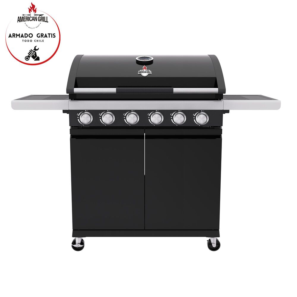 Set Parrilla A Gas 6 Quemadores Texas Black + Funda Xl image number 4.0