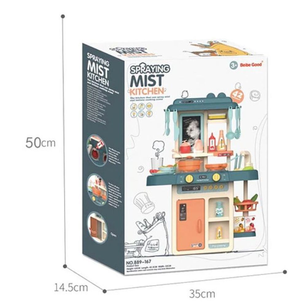 Juego De Cocina Con Luces Y Sonidos 42 Piezas 63cmx45cm image number 2.0