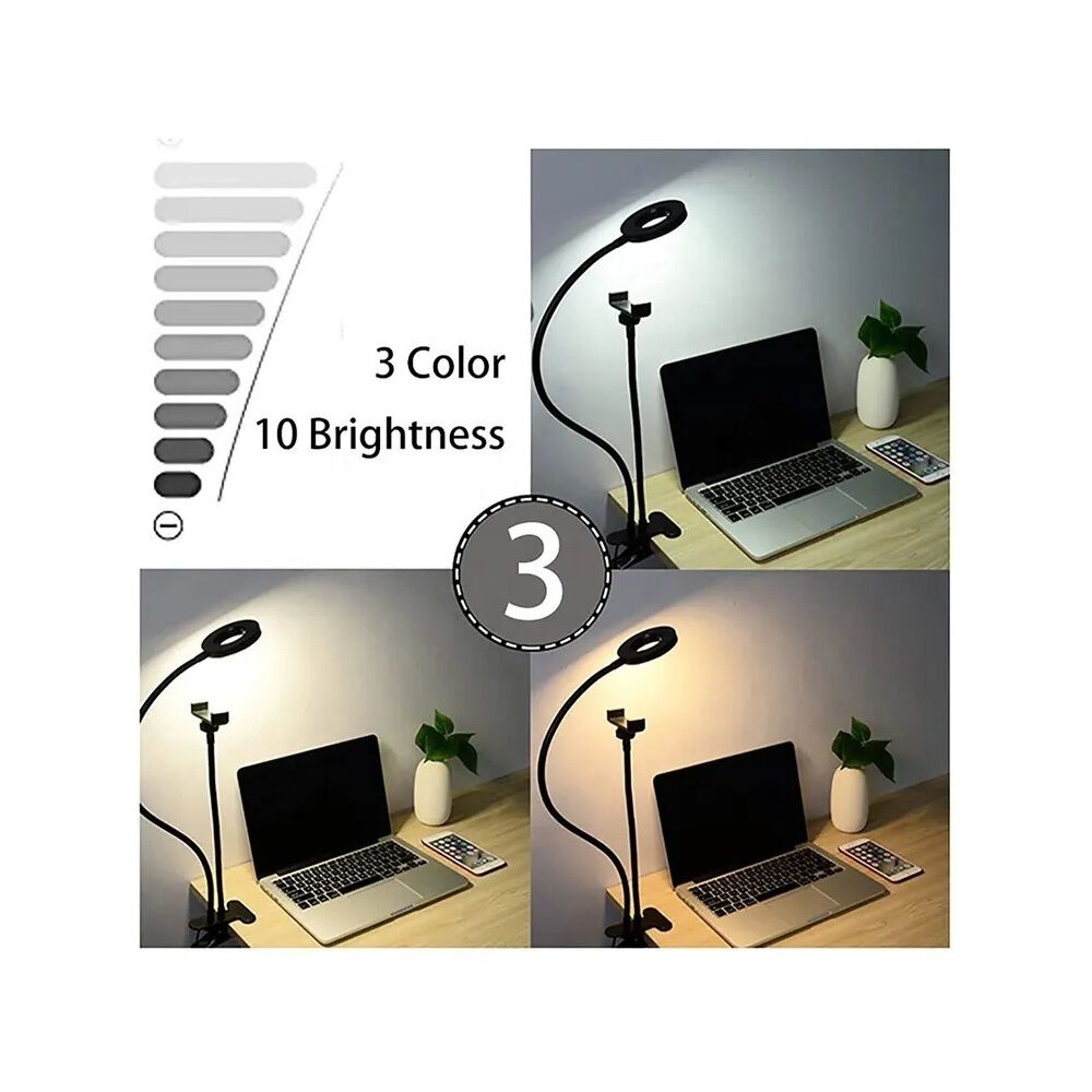 Aro De Luz Para Streaming Con Soporte Tipo Clip Sr134 Pro image number 10.0