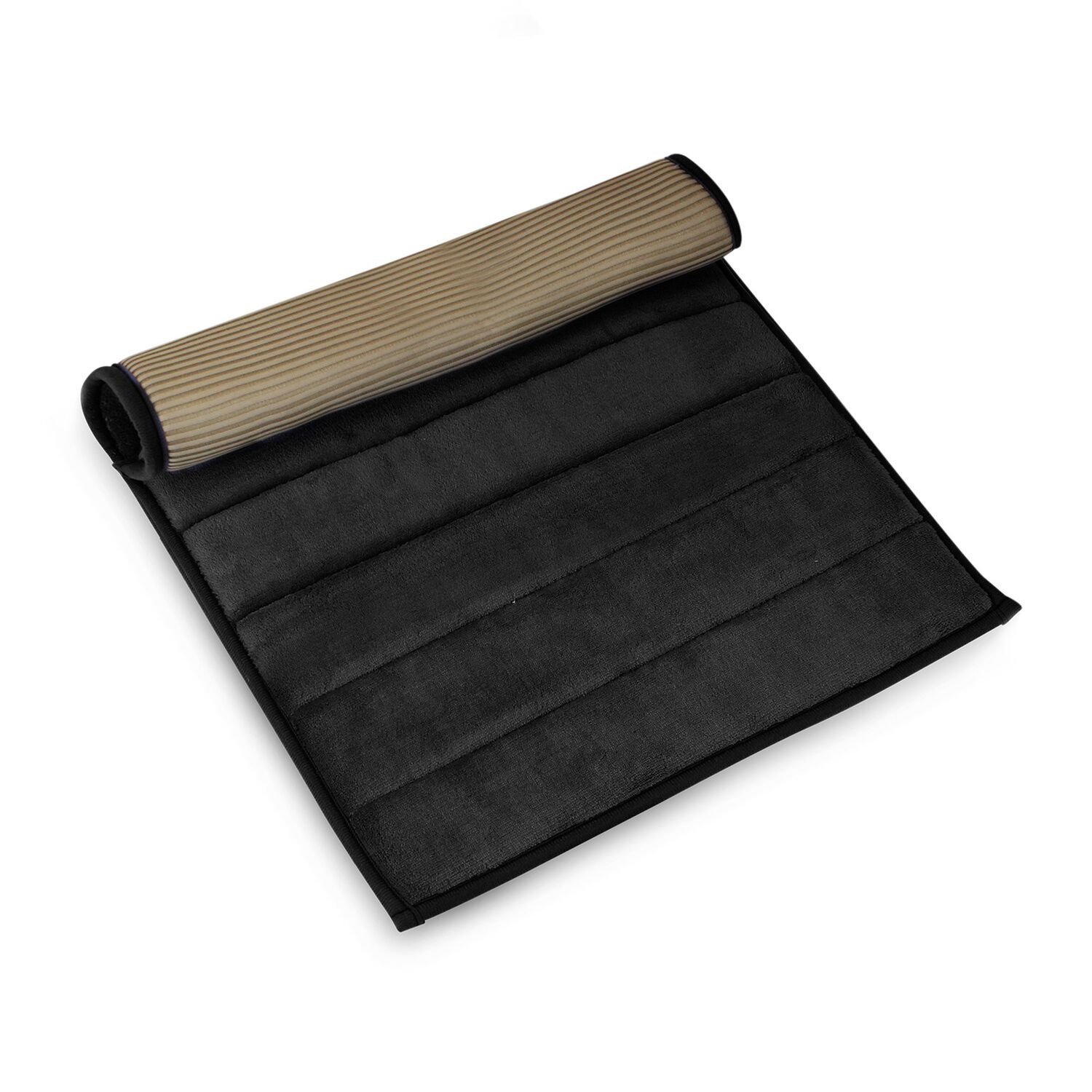 Alfombra De Ba&ntilde;o Nautica Home 40x60cm Coralina Ultra Suave Negro image number 2.0