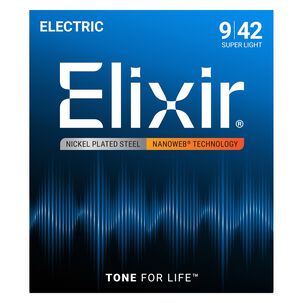 Set De Cuerdas Guitarra El&eacute;ctrica 9-42 12002 Elixir