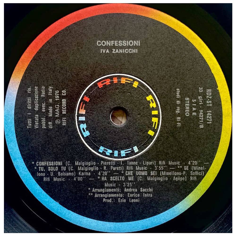Iva Zanicchi - Confessioni | Vinilo Usado image number 2.0