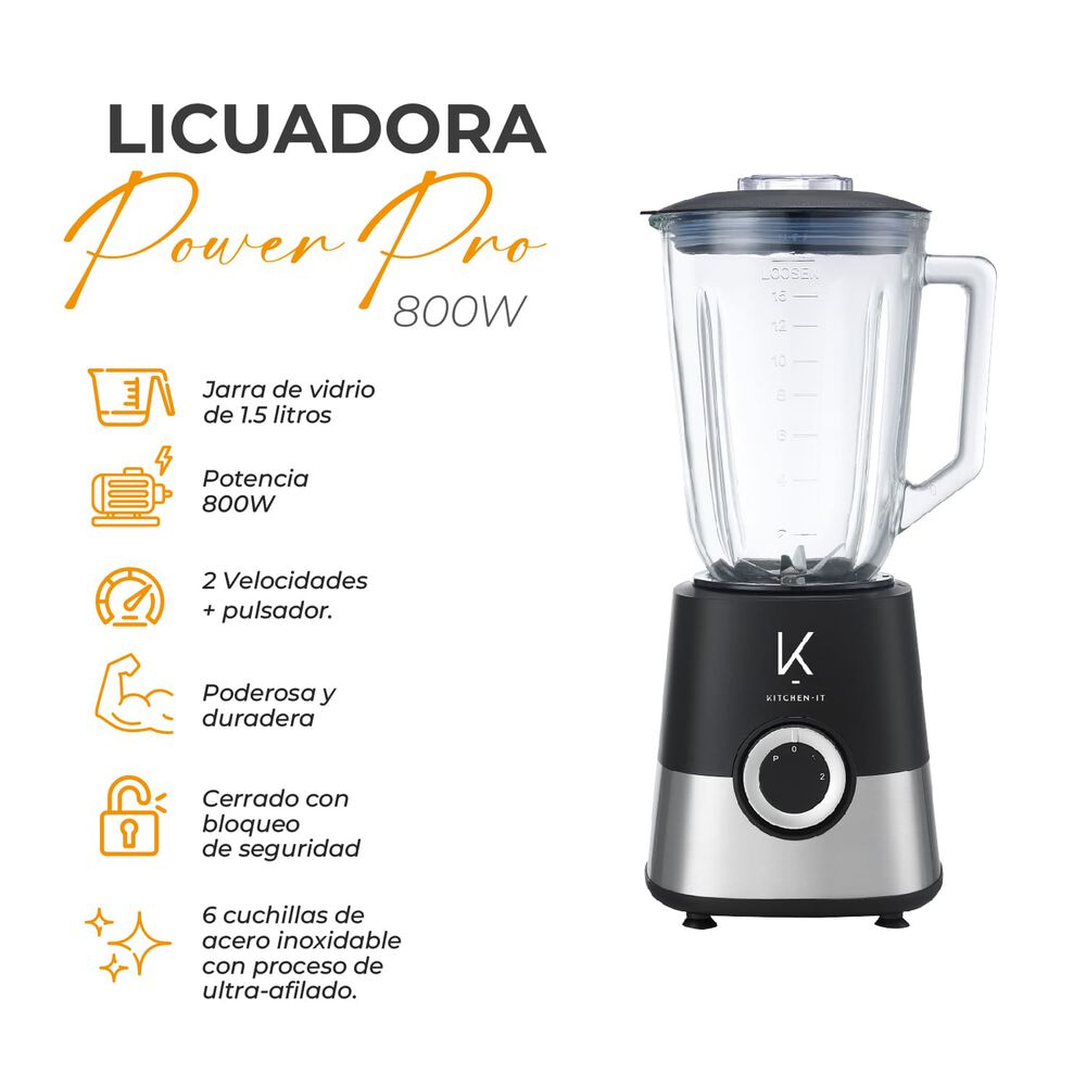 Licuadora Power Pro 800w image number 4.0