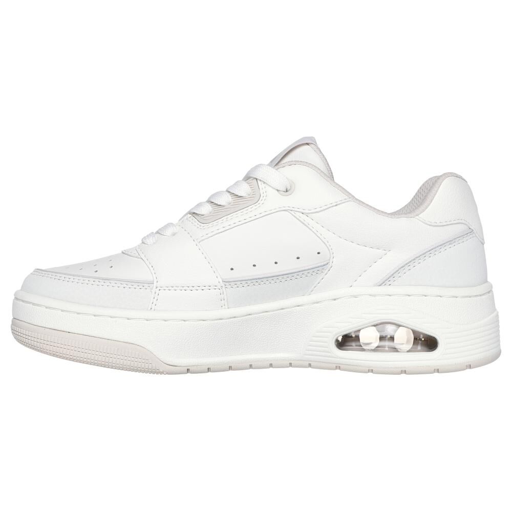 Zapatilla Urbana Mujer Skechers Uno Court Blanco image number 2.0
