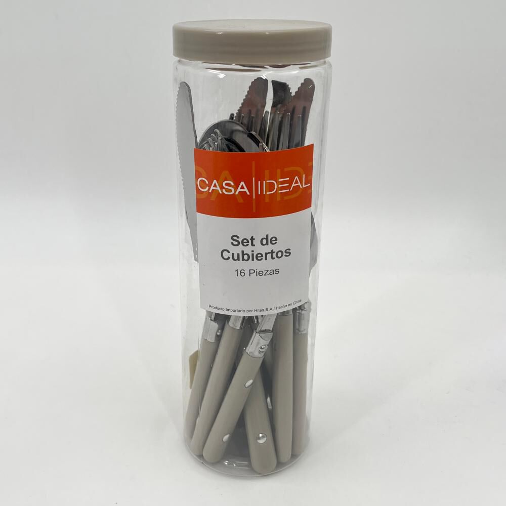 Cubiertos De Mesa Casaideal Grey 16p / 16 Piezas image number 0.0