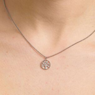 Collar Brosway Bhkn093 Plateado Mujer