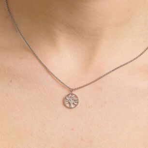 Collar Brosway Bhkn093 Plateado Mujer
