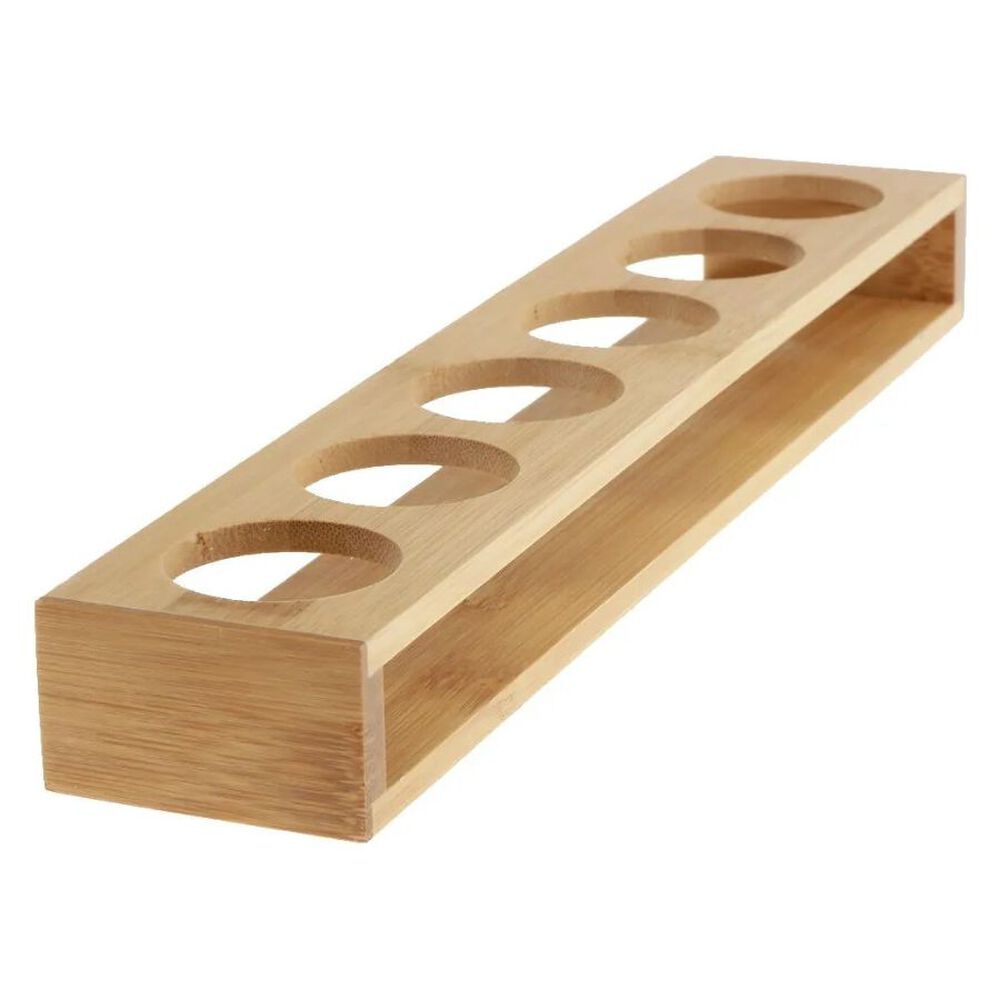 Estante De Bamb&uacute; Para Vasos Shot Bandeja Para Servir 6 Espacios image number 0.0