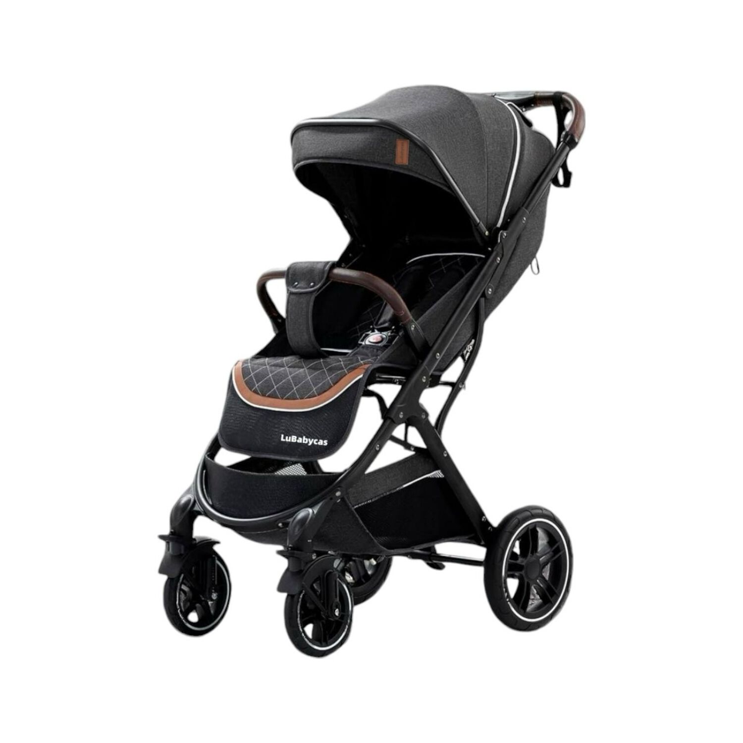 Coche De Paseo Con Cubre Pies Lubabycas Negro image number 8.0