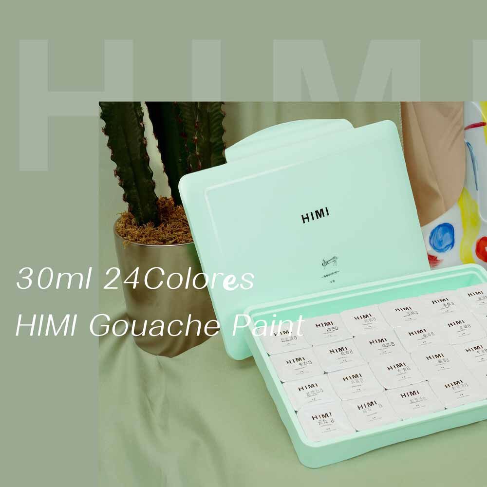 Set Miya Gouache 24 Colores / 30gr Sin Pinceles Verde image number 9.0