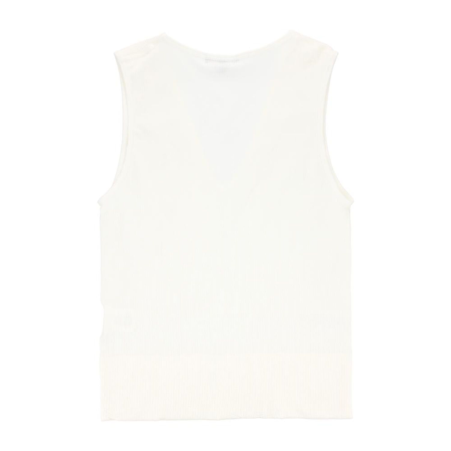 Polera Crop Sin Mangas Cuello V Mujer Kimera image number 1.0
