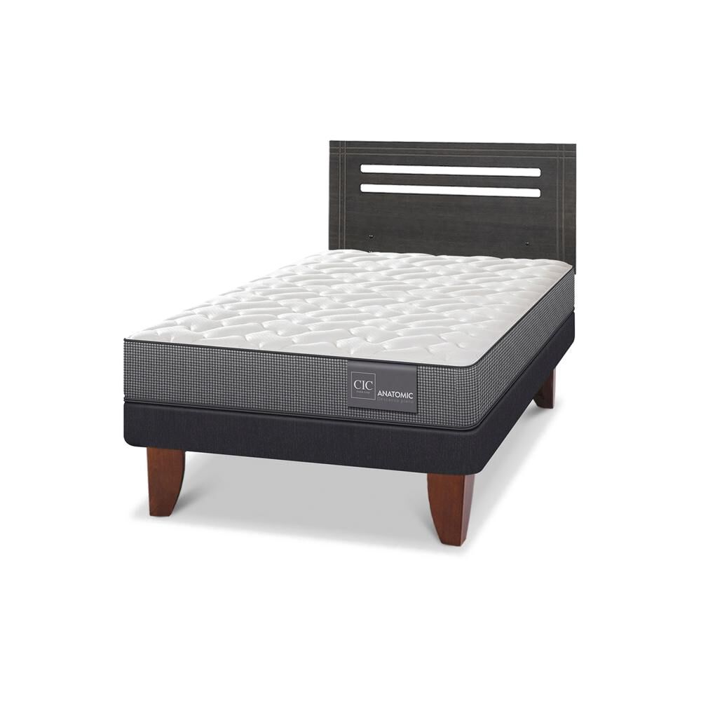 Cama Europea Cic Anatomic / 1.5 Plazas / Base Normal + Respaldo image number 3.0