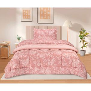 Set Plum&oacute;n Belle Noite Orquidea / 1.5 Plazas + Manta 130x160 Cm