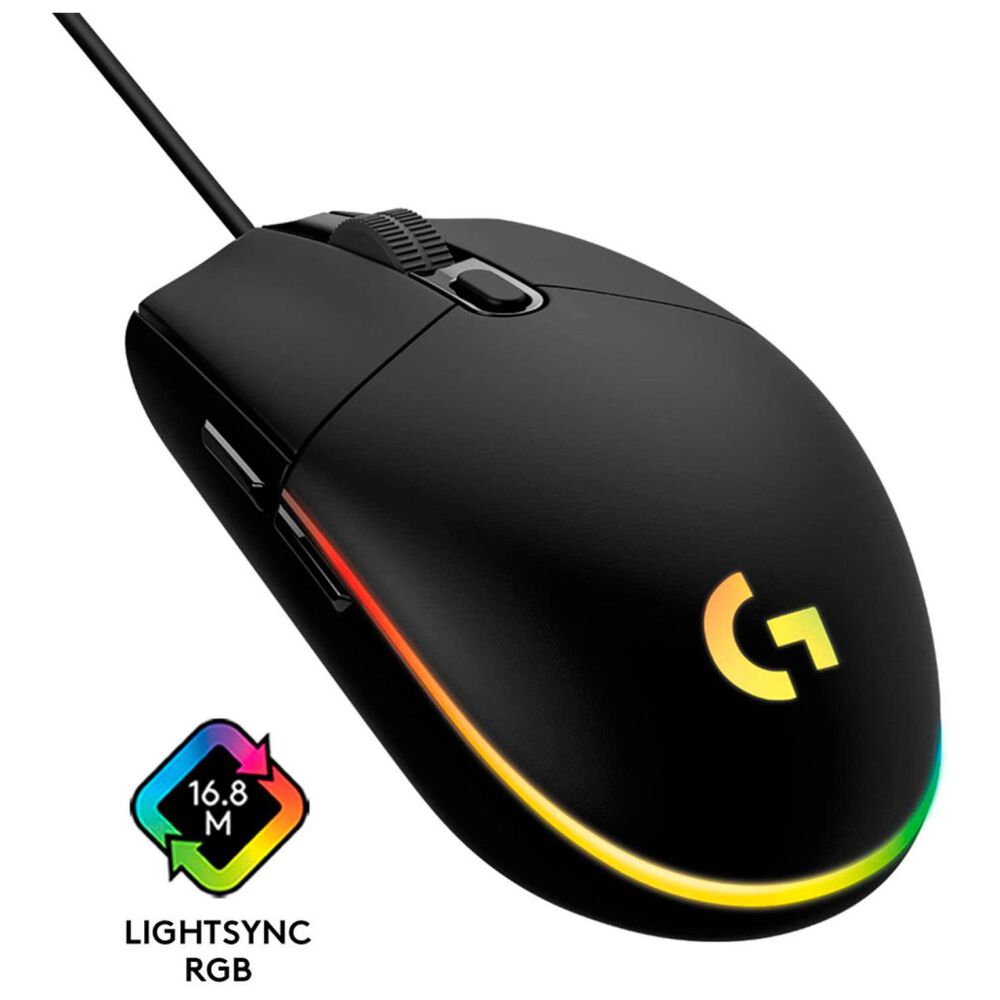 Mouse Gamer Usb 6b 8000dpi Rgb Negro G203 image number 2.0