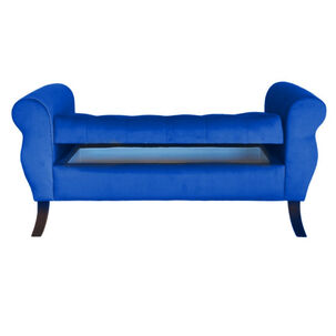 Banqueta Baul Diva Color Azul Marino