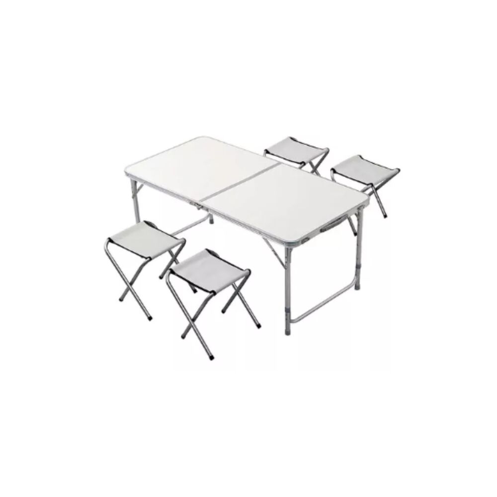 Mesa Plegable Port&aacute;til 4 Sillas De Aleaci&oacute;n Aluminio Camping image number 11.0