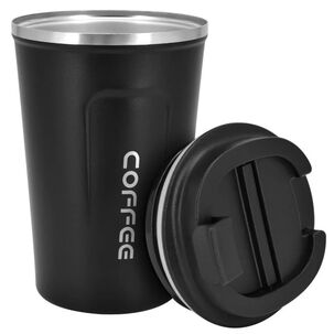 Vaso Termico Portátil De Doble Capa De Acero Inoxidable Café Negro