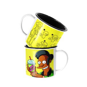 Taza Enlozada Lechera Apu Los Simpson