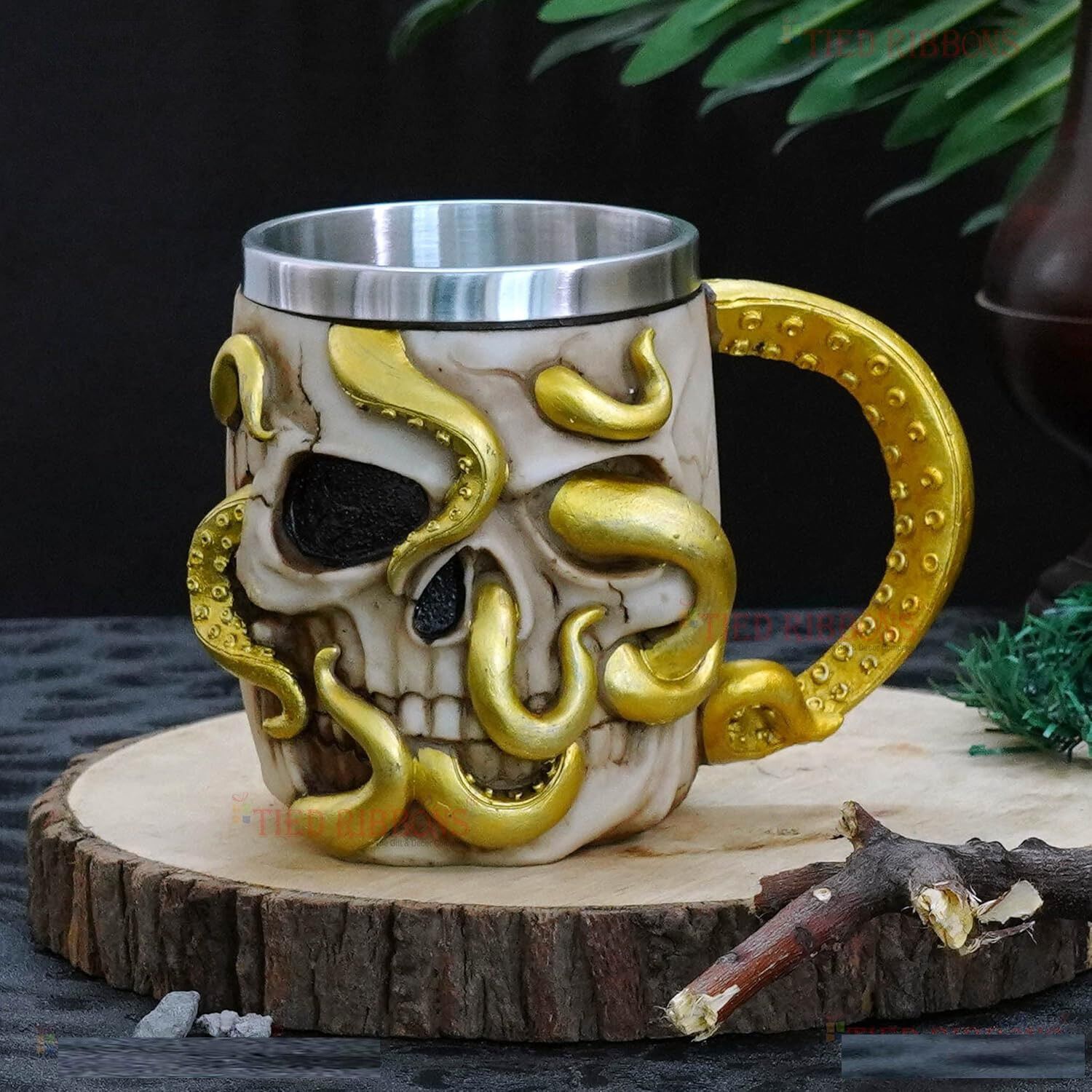 Taz&oacute;n Calavera Skull Kraken Ghost Resina image number 2.0