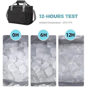 Lonchera Térmica Portátil Aislada Gran Capacidad Gris