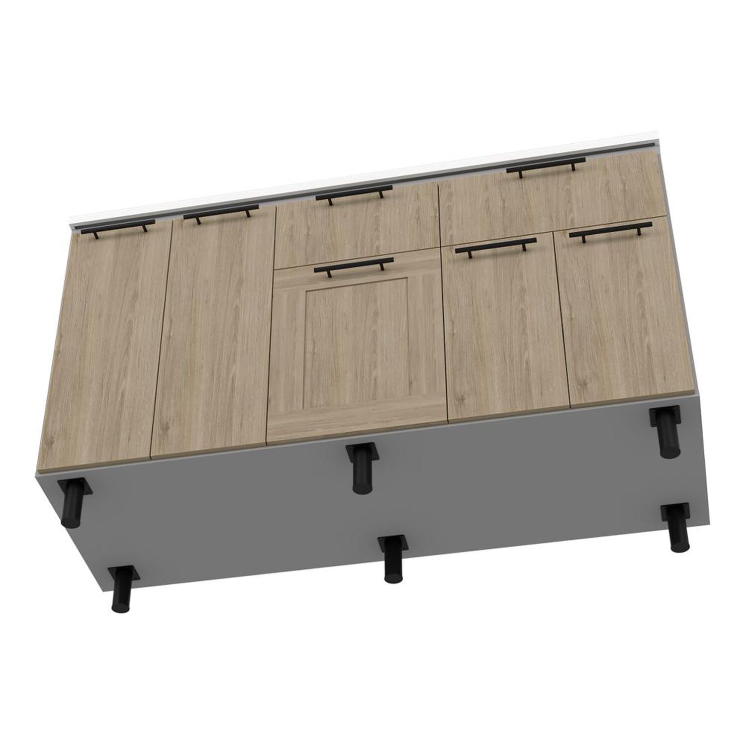 Modulo Lavaplatos Tuhome Hasselt / 5 Puertas / 2 Cajones image number 10.0