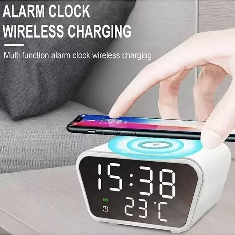Despertador Digital Led Con Cargador Inal&aacute;mbrico image number 3.0