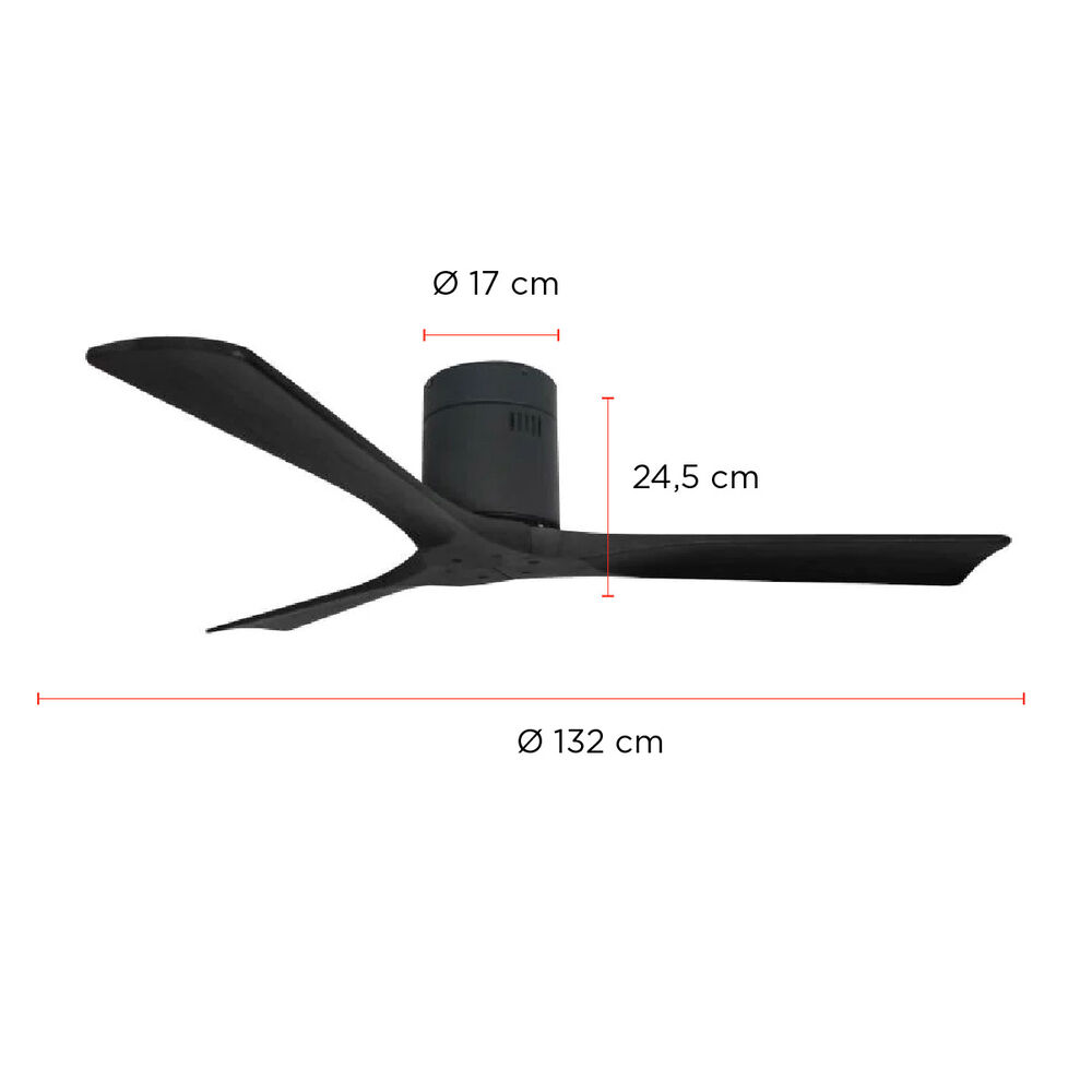 Ventilador De Techo Boston Negro 52 Primaterm image number 1.0